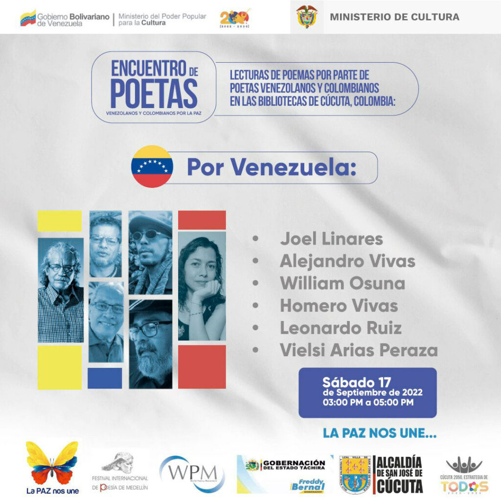 Encuentro entre poetas - La Paz nos une - Tarek William Saab
