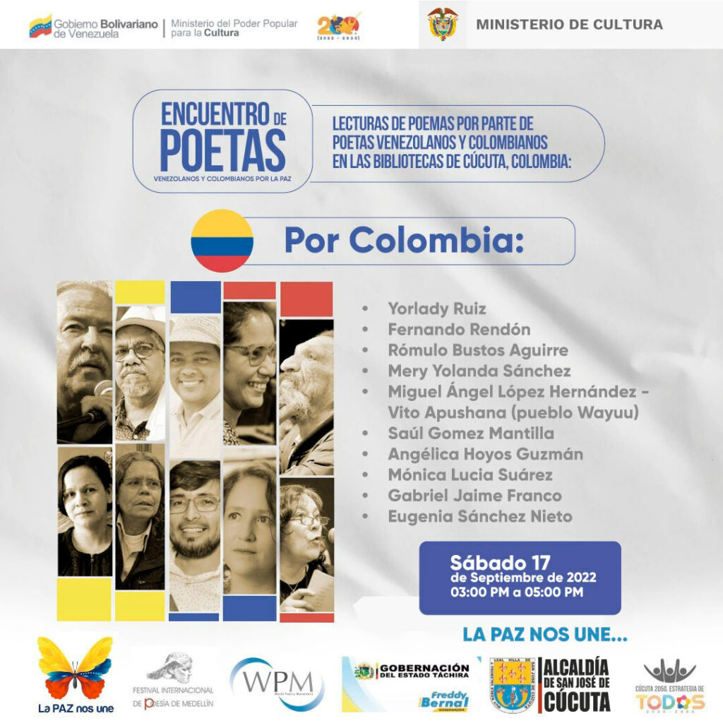 Encuentro entre poetas - La Paz nos une - Tarek William Saab
